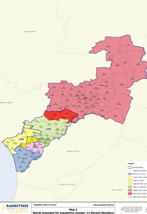 Change to Rangitīkei District Council ward structure from 5 to 3 ...