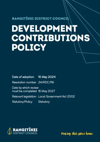 Policy on Development Contributions