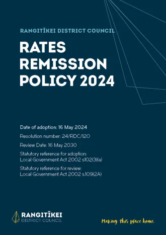 Rates Remission Policy