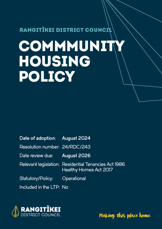 Community Housing Policy