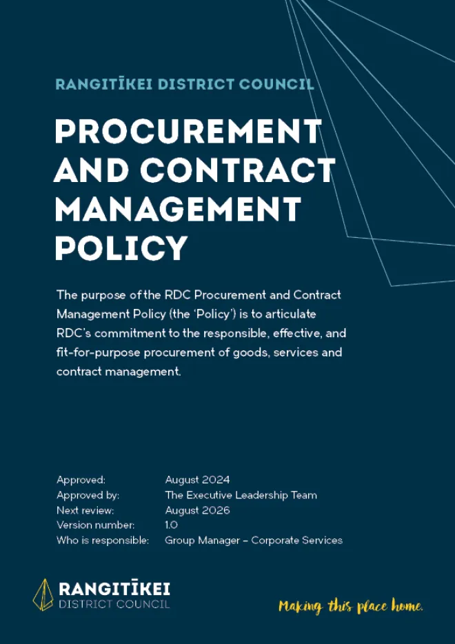 Procurement and Contract Management Policy